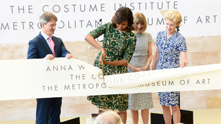 Michelle Obama Assists in Opening Anna Wintour's Fancy New Lair